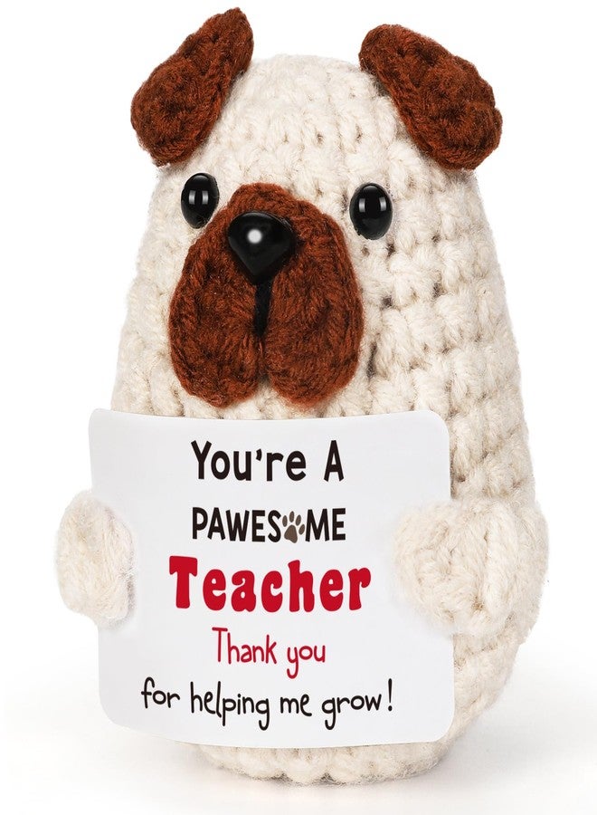 Lodeskee Teacher Appreciation Week Teacher's Day gifts, Thank You Teachers Gifts for Mentor, Thank You for Helping Me Grow Handmade Crochet Graduation Last Day of School Back to School Presents for Tutor - Image 1